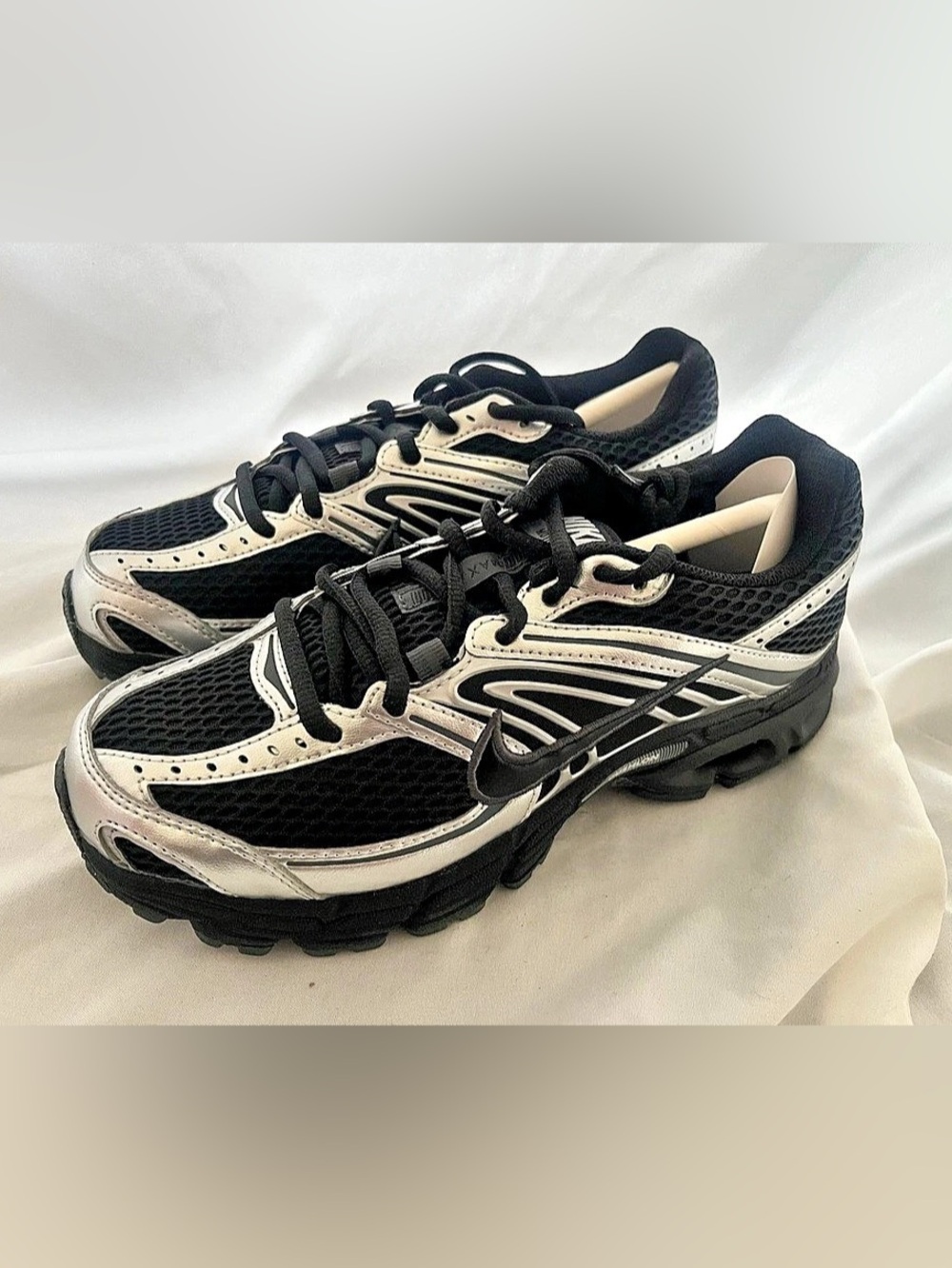 Nike Air Max Moto 2K Black Metallic Silver & White US 7.5W